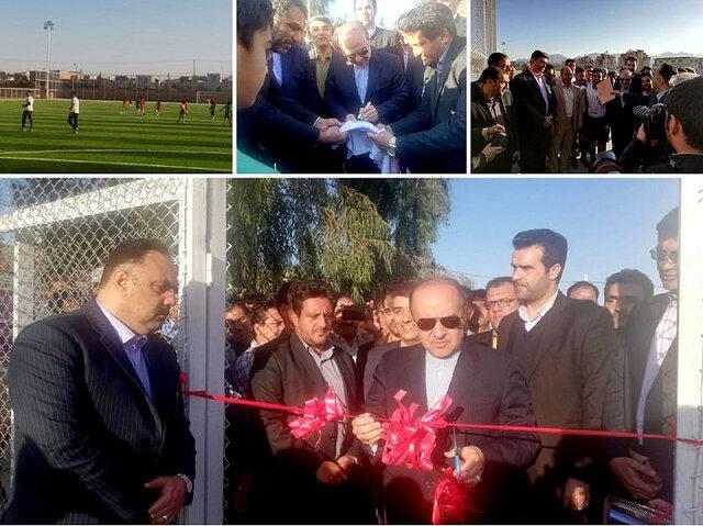 افتتاح زمین چمن مصنوعی استاندارد یزد با حضور وزیر ورزش و جوانان