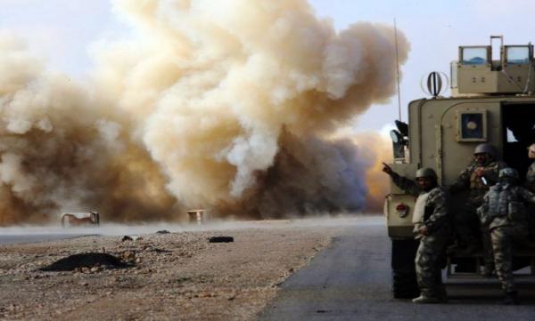 خبرنگاران حمله به یک کاروان پشتیبانی نظامی آمریکا در دیوانیه عراق